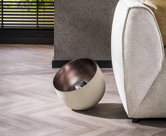 Tischleuchte 36 cm Korbform L / Natural Grey