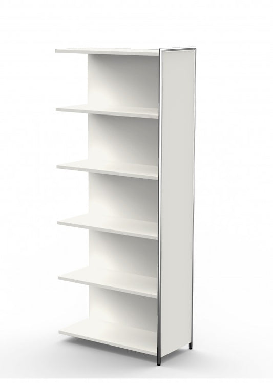 ARTLINE Anbauregal 5OH Büroregal Regal Weiß