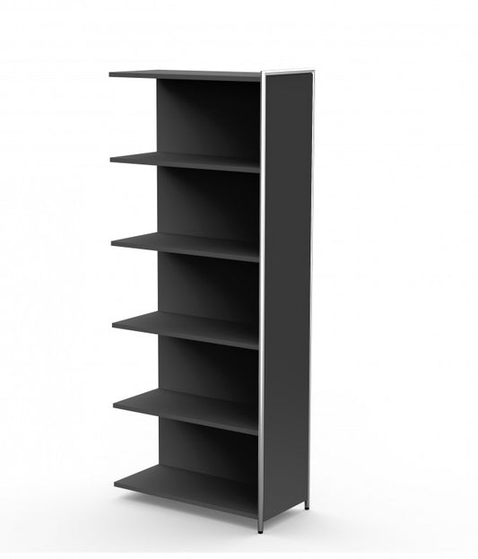 ARTLINE Anbauregal 5OH Büroregal Regal Anthrazit