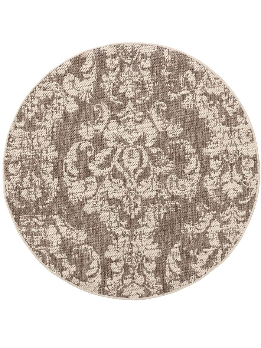 Wendeteppich Terrazzo Ø 120 cm rund Beige / Rot