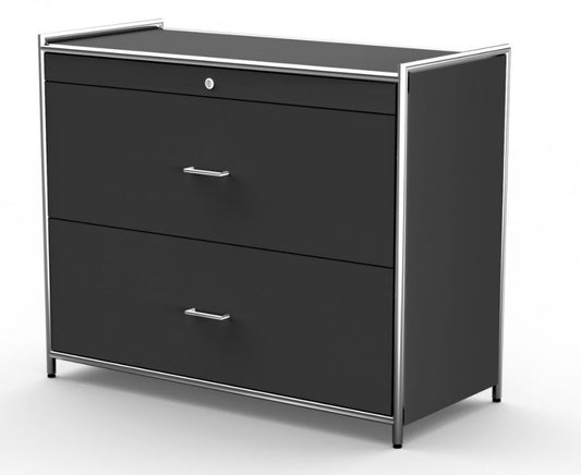 ARTLINE Hängeregistraturschrank Sideboard Aktenschrank Anthrazit