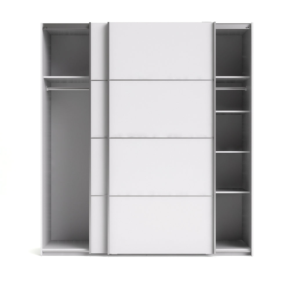 Verona Schiebetürenschrank 182 x 202 cm Weiß