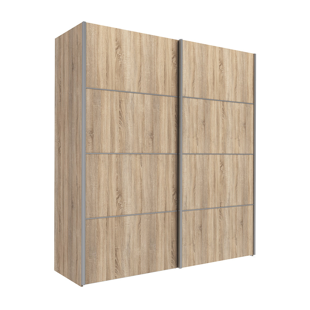 Verona Schiebetürenschrank 182 x 202 cm Eiche Struktur