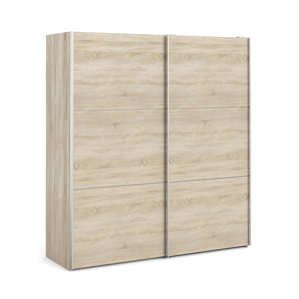 Verona Schiebetürenschrank 182 x 202 cm Eiche Struktur