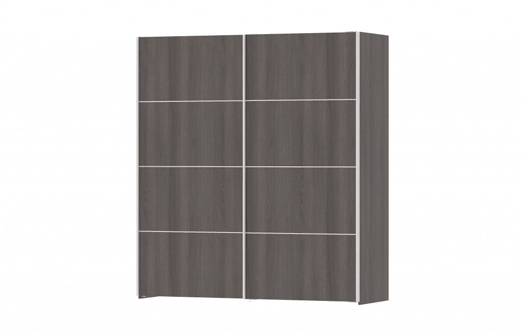 Verona Schiebetürenschrank 182 x 202 cm Eiche Anthrazit