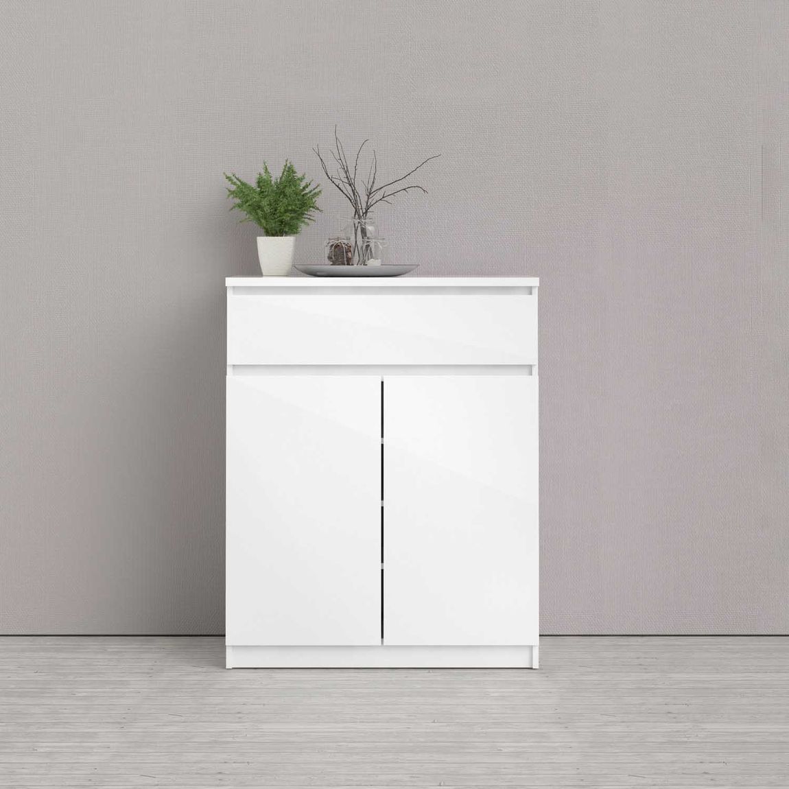 Sideboard NAIA Anrichte Kommode Weiß Hochglanz