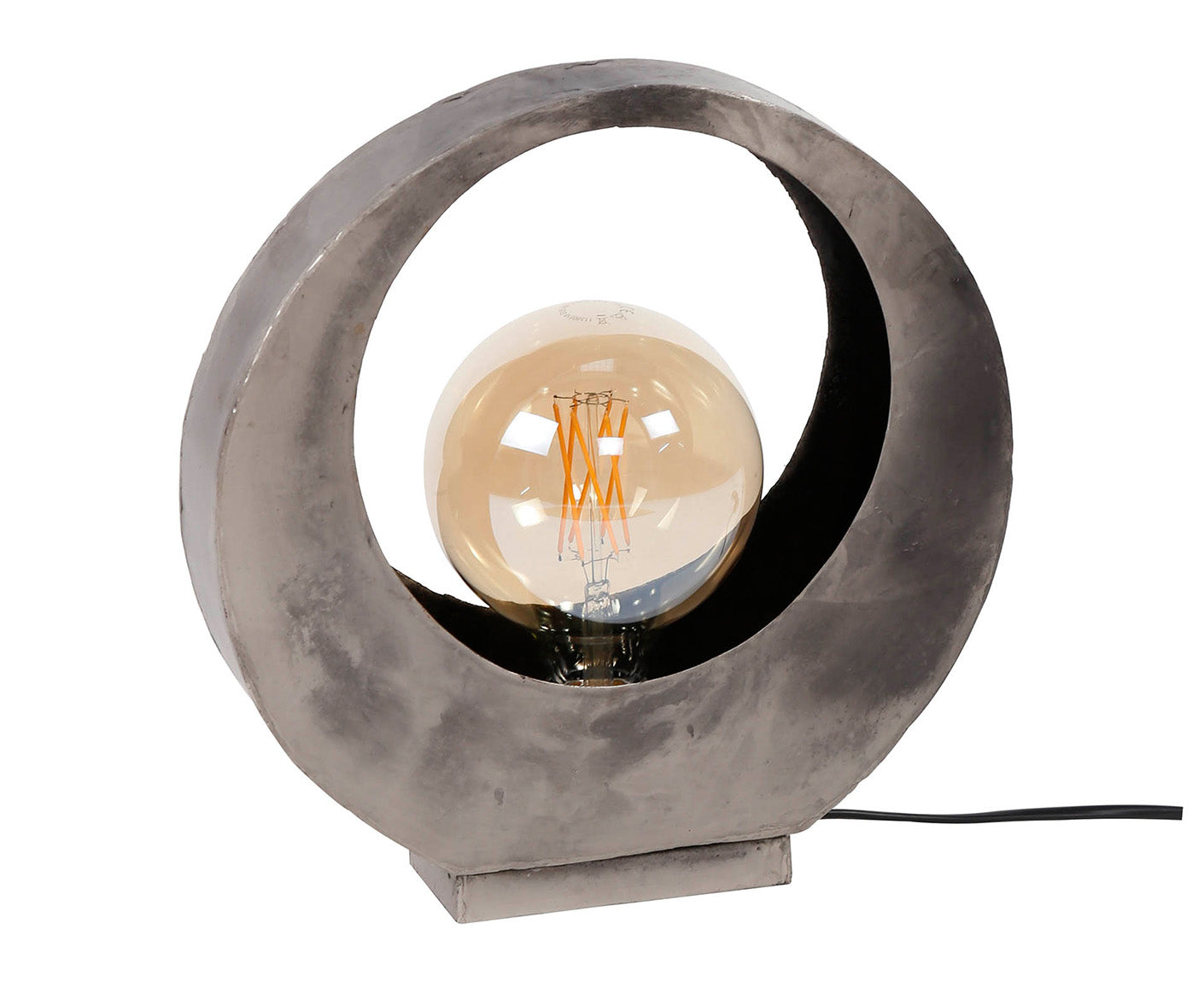 Tischlampe Full Moon, Antik Silber