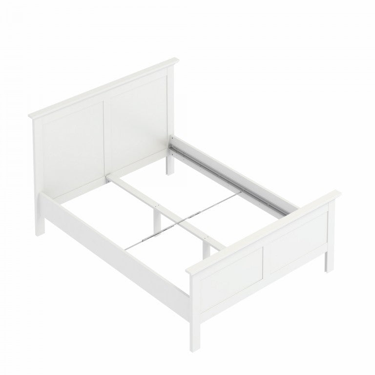 Paris Bettgestell 140x190cm Bett Einzelbett Kinderbett Schlafzimmer Weiß