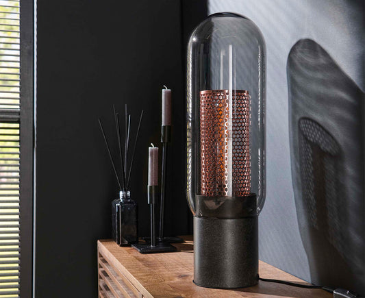 Tischlampe Smoke Glass Artic Schwarz