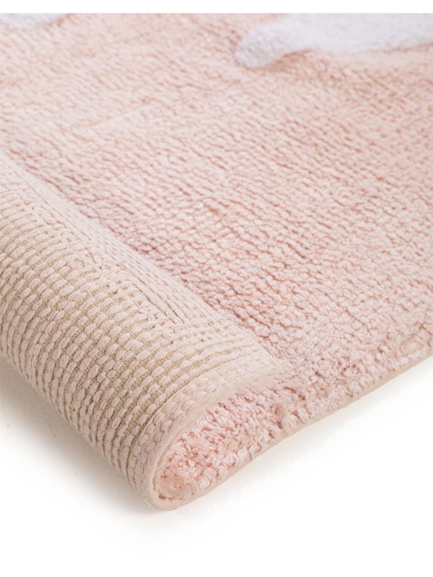 Waschbarer Kinderteppich Inka 150x150 cm Rosa