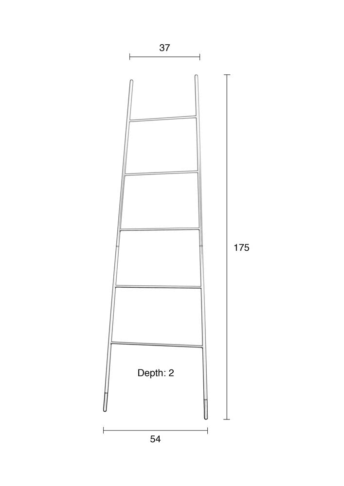 Rack Dekoleiter Weiß - Voelpe