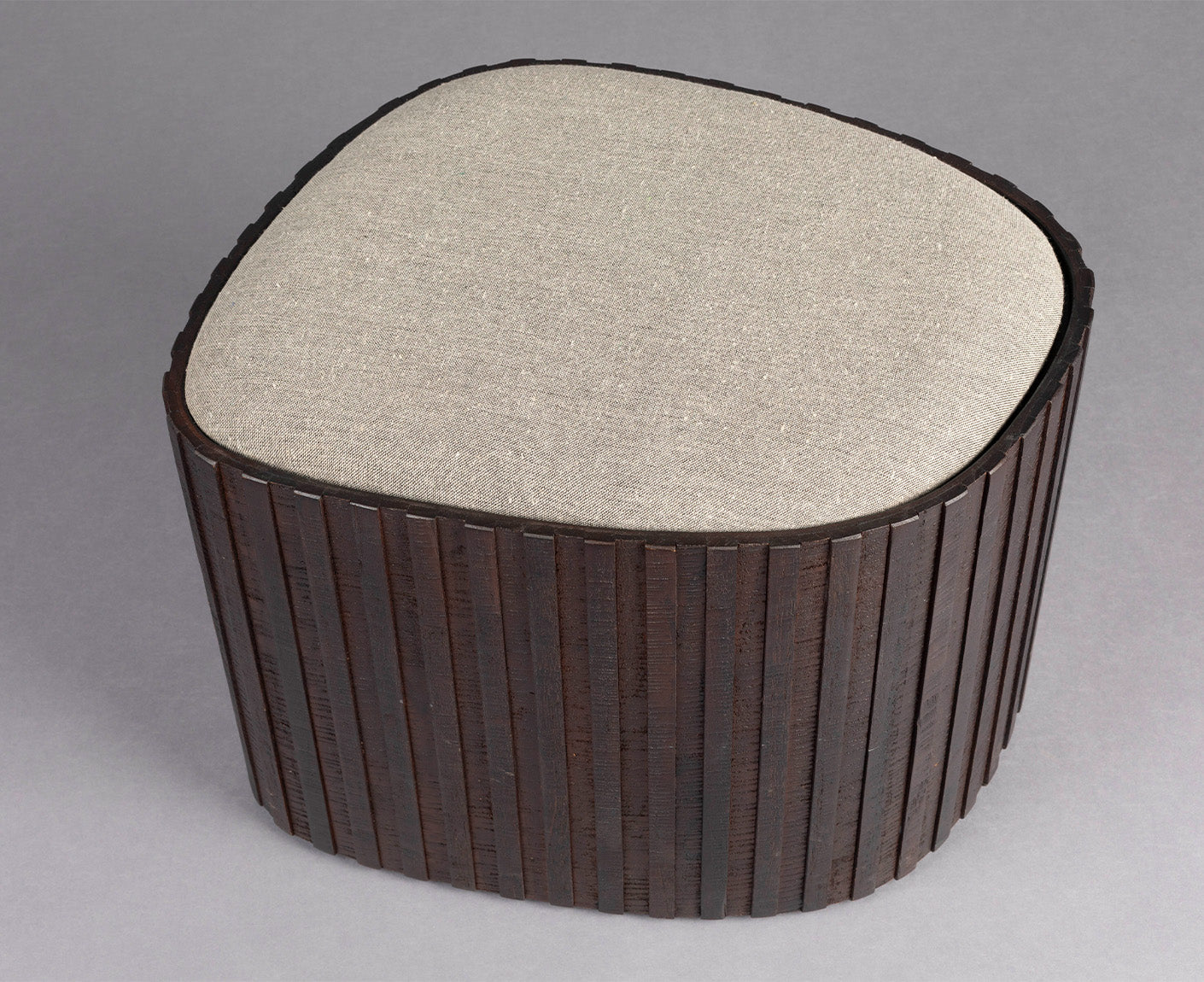 Stauraum Hocker Pouf Bay Low Braun