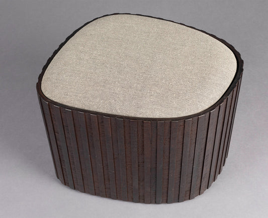 Stauraum Hocker Pouf Bay Low Braun