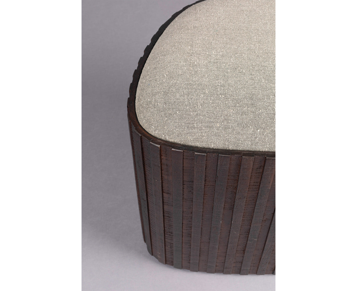 Stauraum Hocker Pouf Bay Low Braun