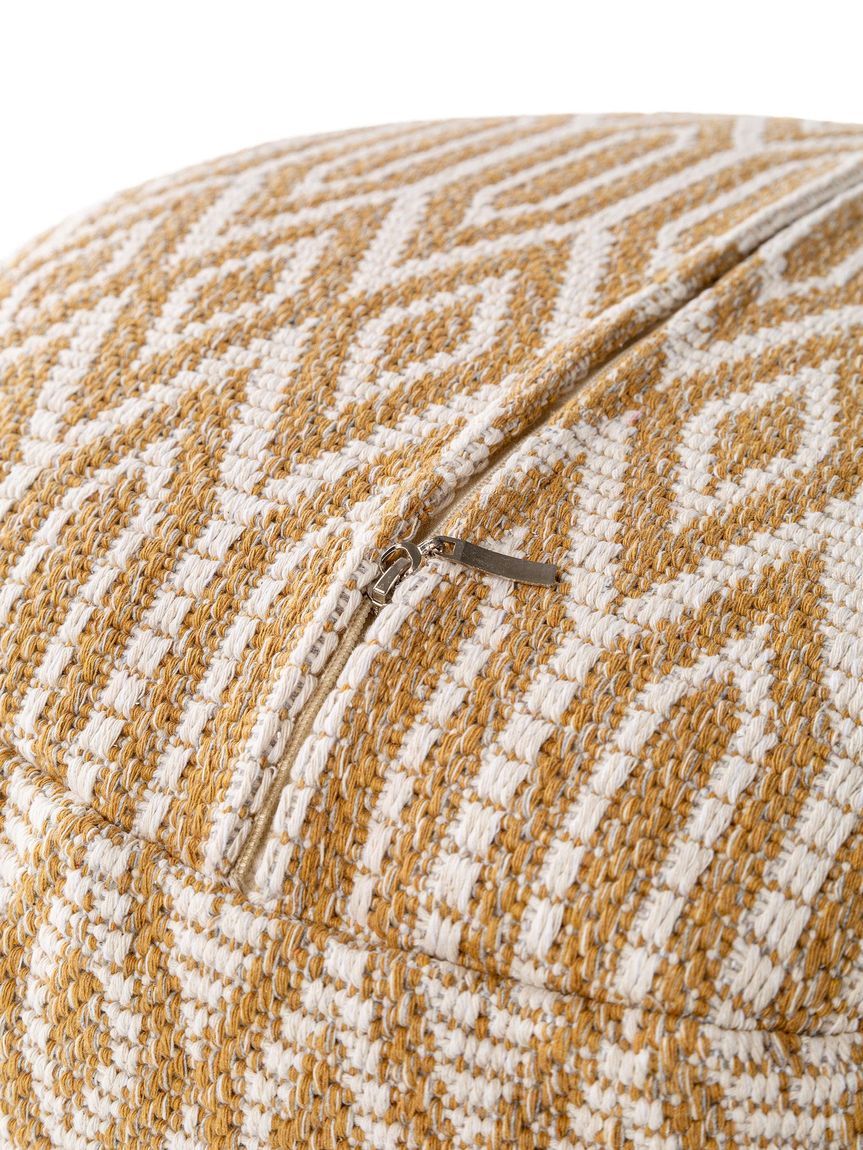Pouf Ibiza 55x55x35 cm Gelb