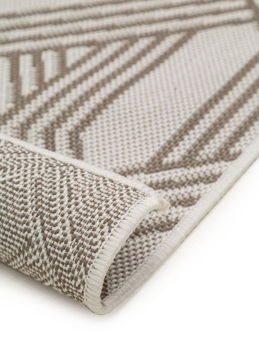 In- & Outdoor Teppich Nillo Grau / Taupe