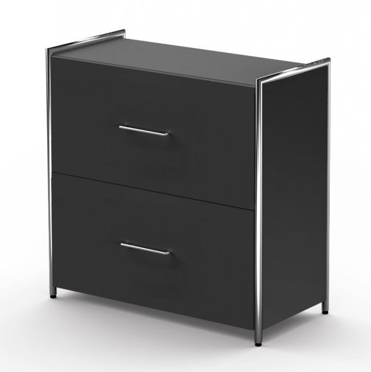 ARTLINE Sideboard Aktenschrank Büroschrank Anthrazit