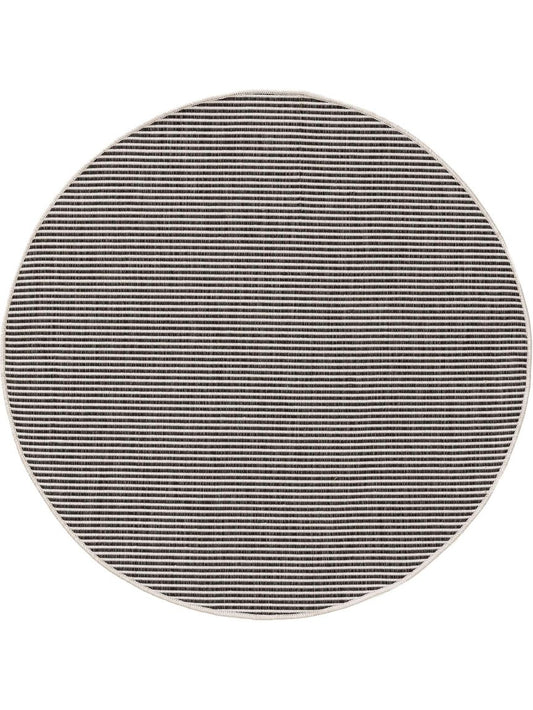 In- & Outdoor Teppich rund Cleo Schwarz