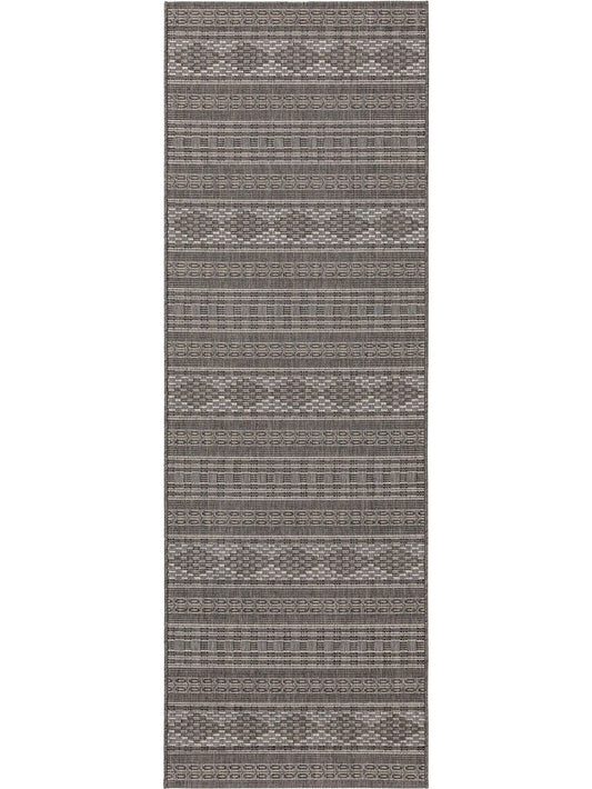 In- & Outdoor Läufer Riso 80x240 cm Grau