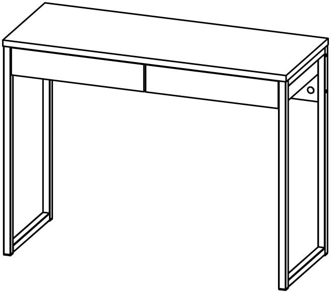 Tvilum Function Plus Computertisch Schreibtisch Bürotisch Büro Tisch Weiß Hochglanz