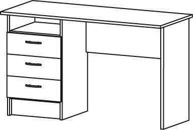 Tvilum Function Computertisch Schreibtisch Bürotisch Büro Tisch Weiß