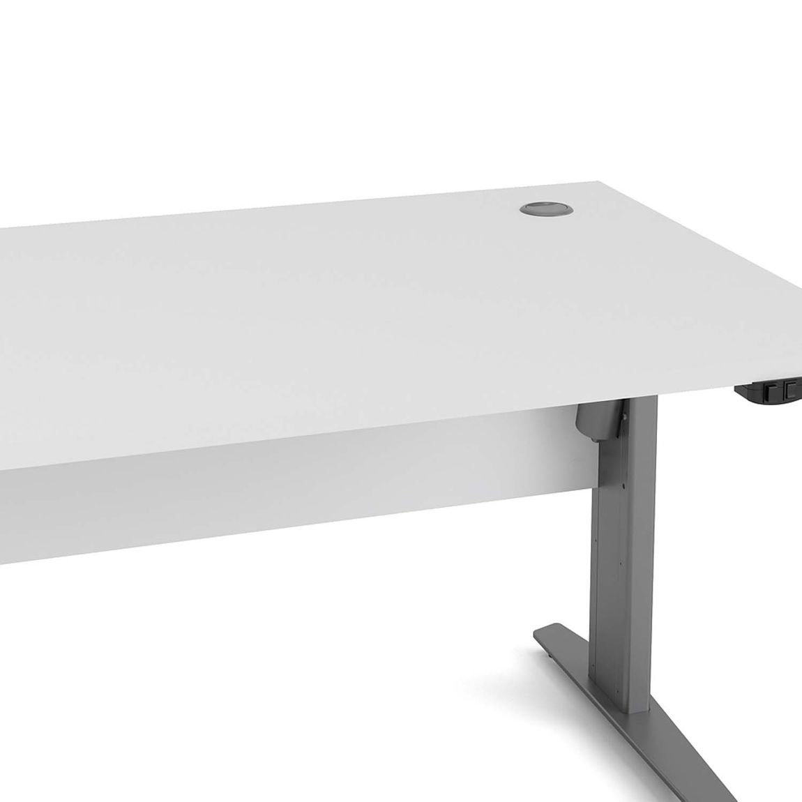 Prima Schreibtisch elektrisch höhenverstellbar 150 x 80 cm Weiß, Motortisch