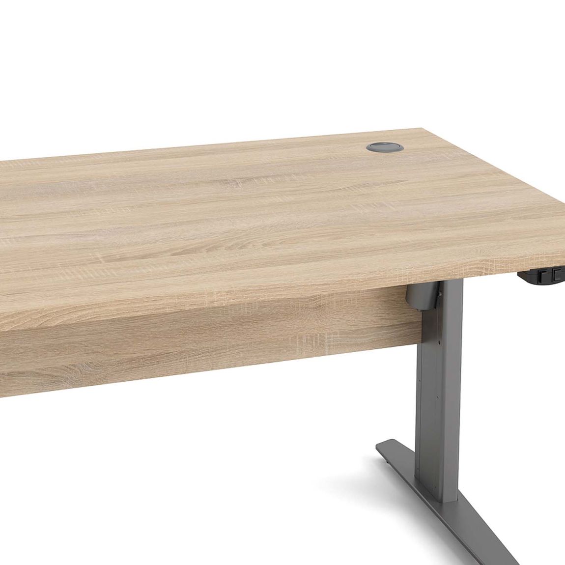 22271 Prima Schreibtisch elektrisch höhenverstellbar 150 x 80 cm Eiche Struktur, Motortisch