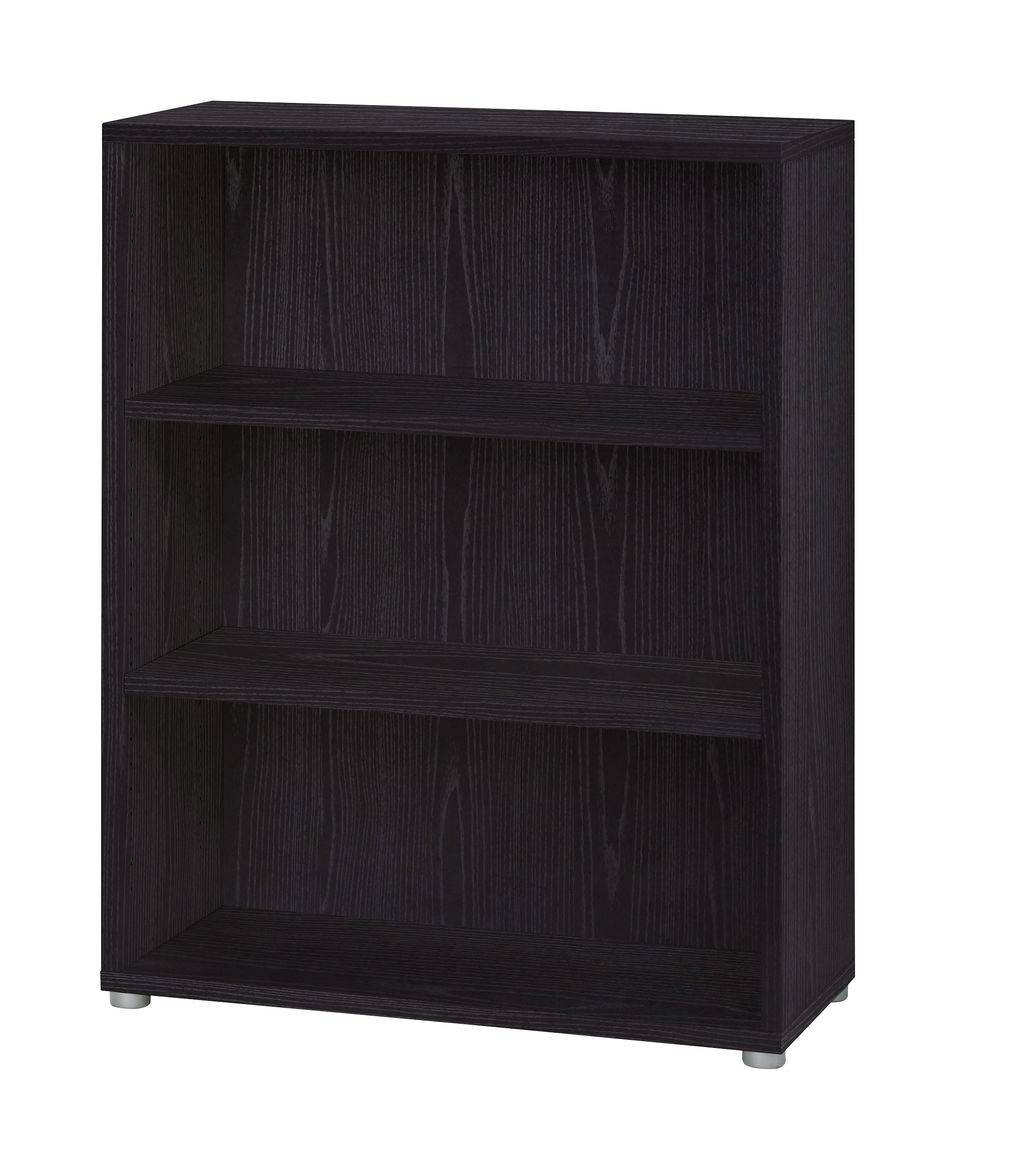 Prima Büroschrank 3 OH Esche Schwarz