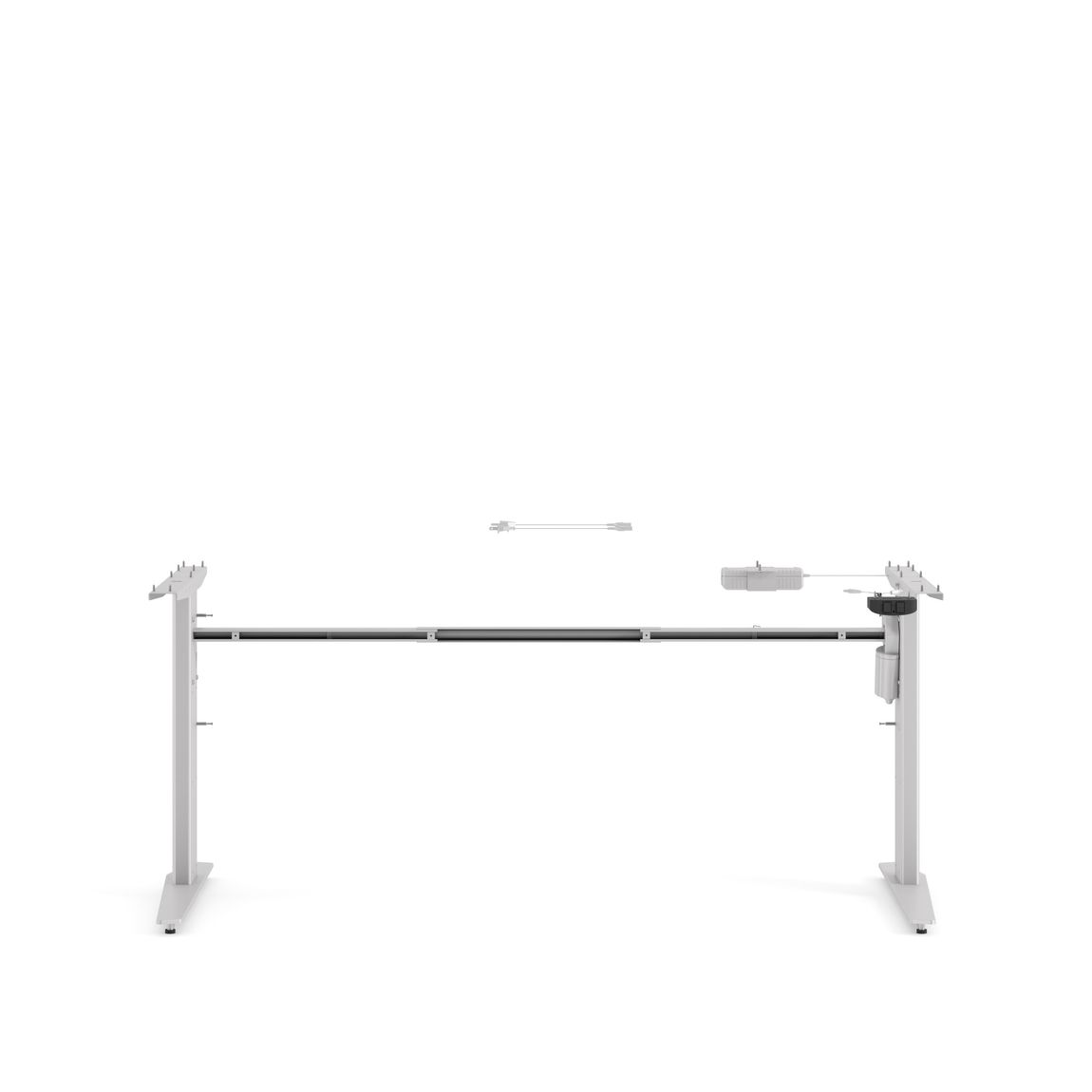 22273 Prima Schreibtisch elektrisch höhenverstellbar 150 x 80 cm Schwarz, Motortisch