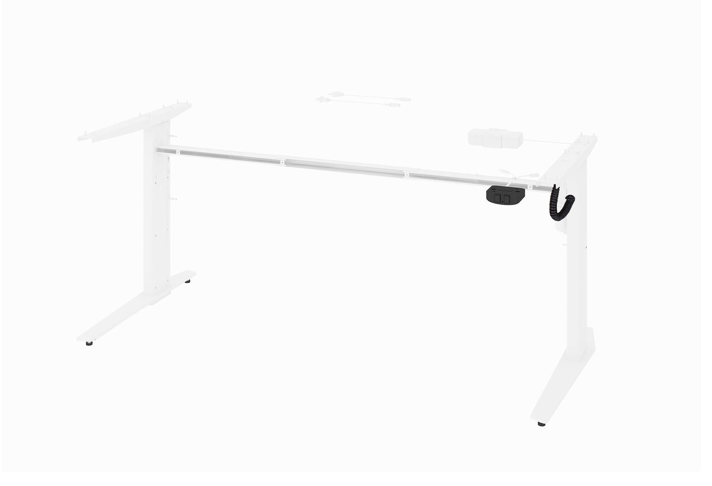 3937 Prima Schreibtisch elektrisch höhenverstellbar 150 x 80 cm Eiche Struktur, Motortisch