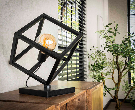 Tischlampe Würfel / Charcoal