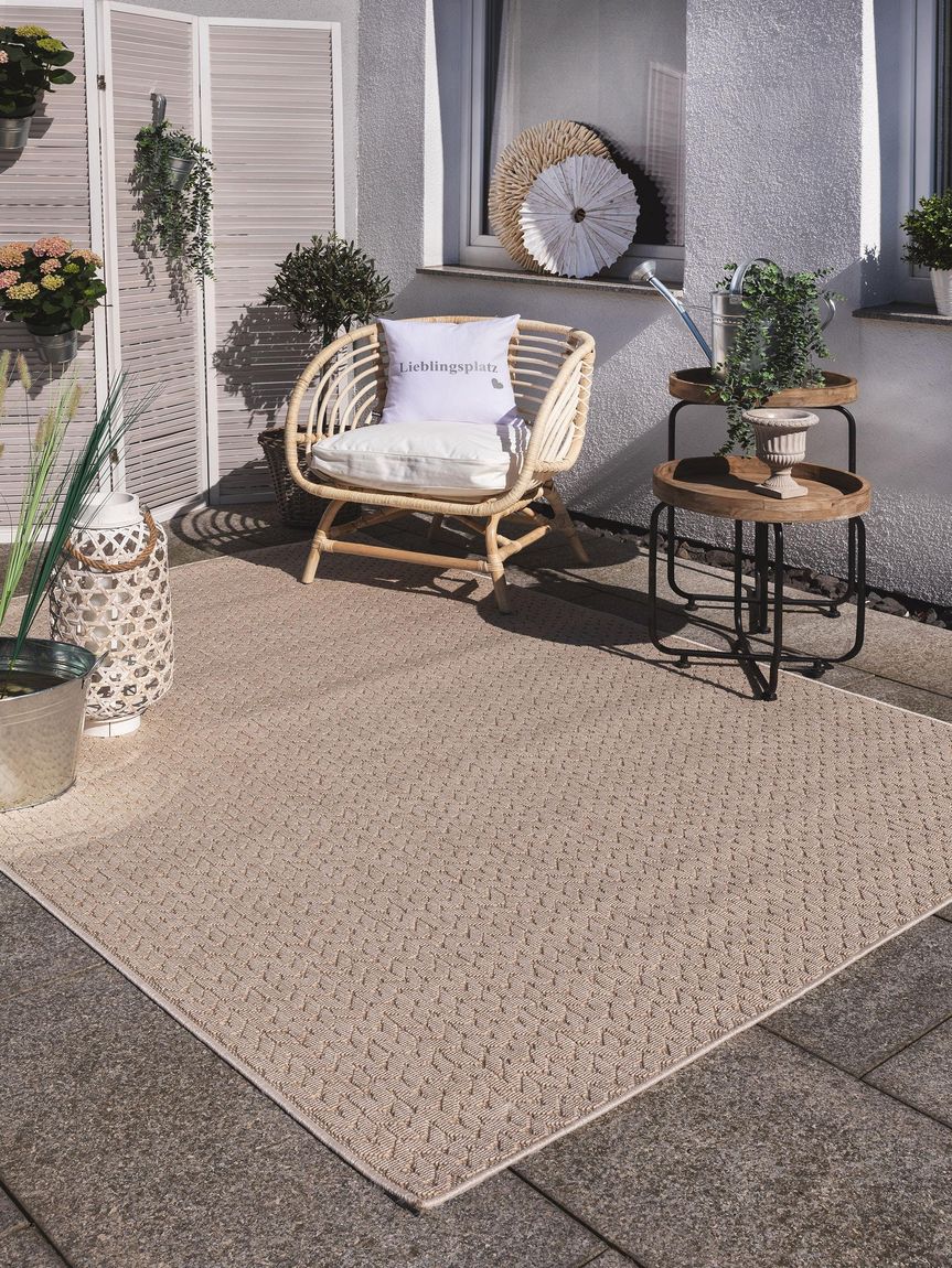 In- & Outdoor Teppich Niel Beige