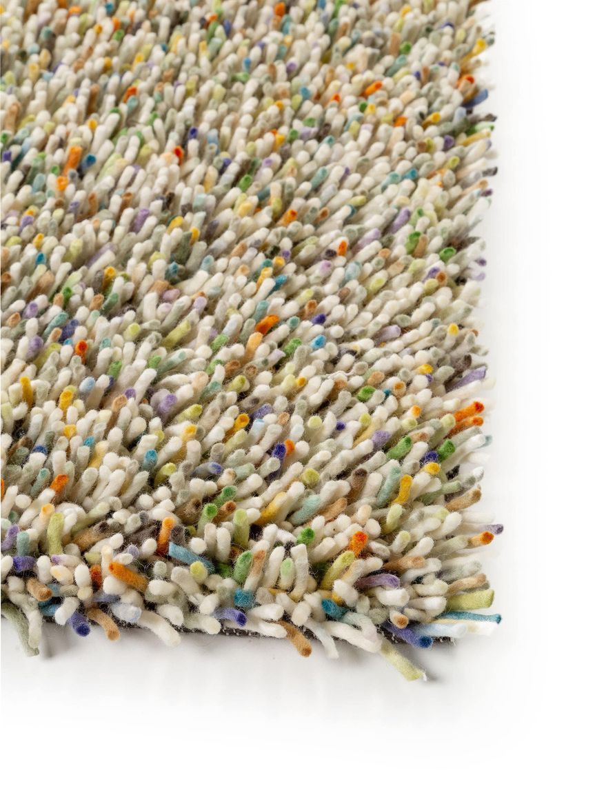 Wollteppich Edsor Beige / Bunt