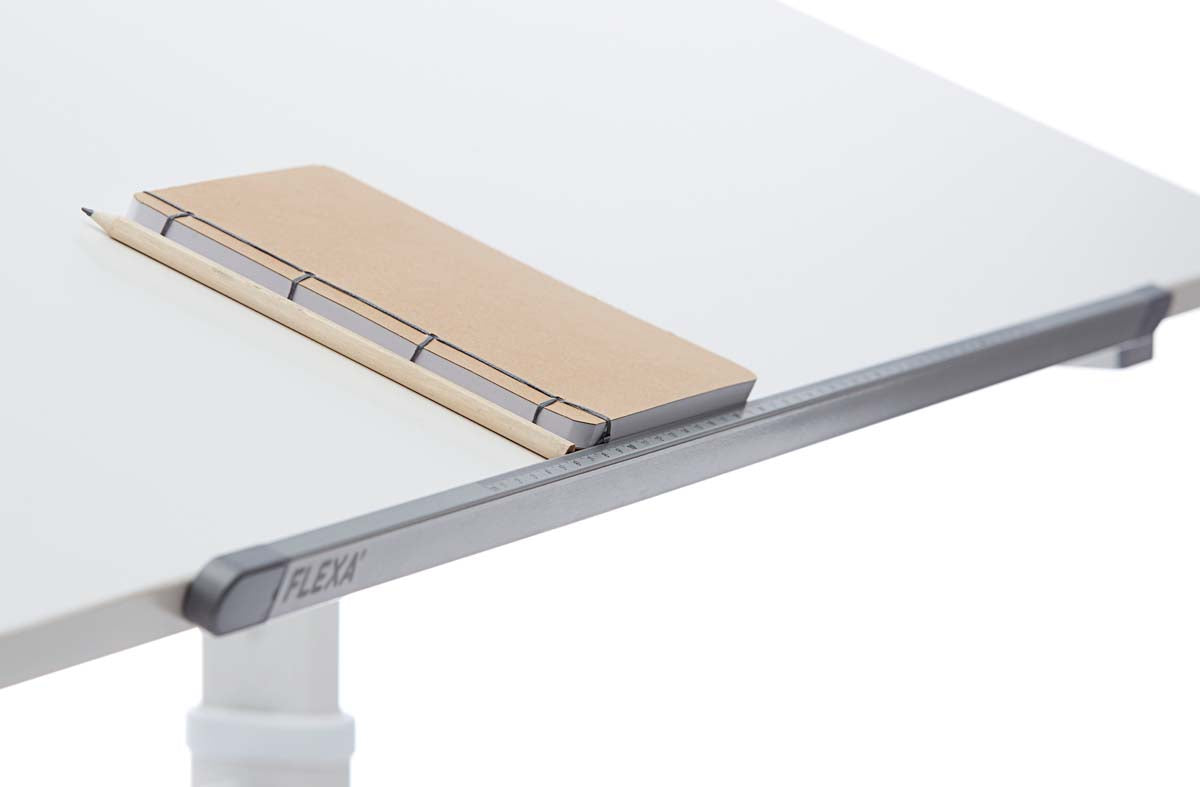 White EVO Schreibtisch 120x70 cm Weiß
