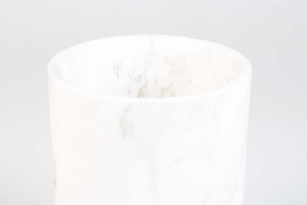 Fajen Vase Marmor Weiß
