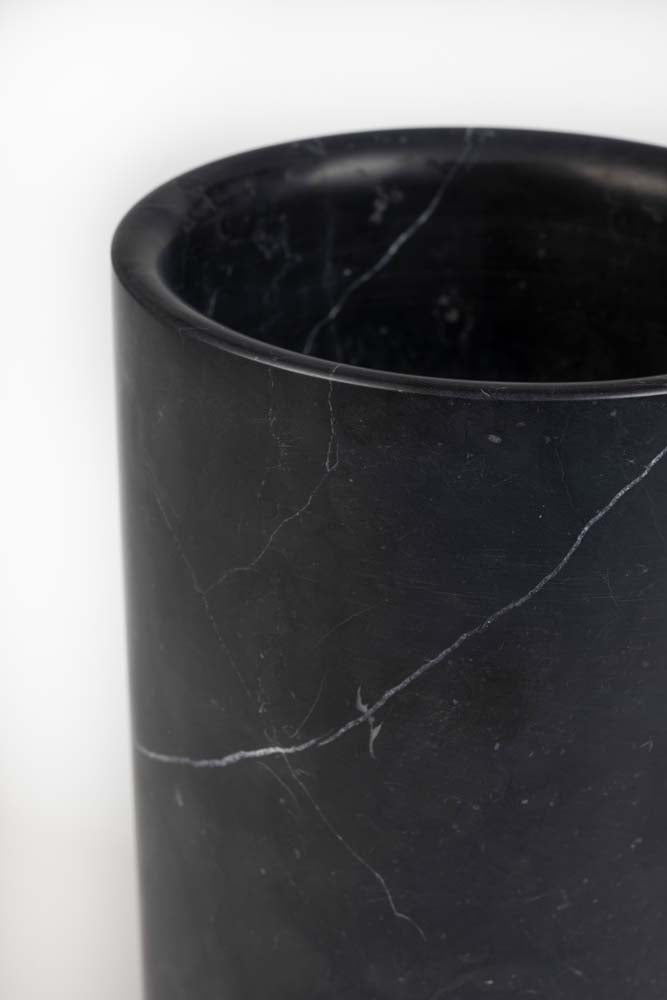Fajen Vase Marmor Schwarz