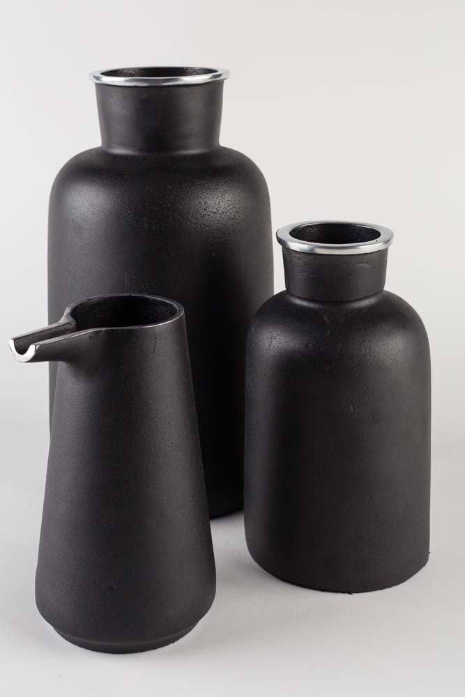 Farma 9-er Set Vase Ø11 cm Schwarz - Voelpe