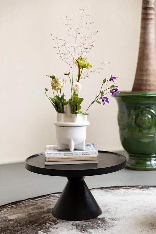 Bassin Vase Ø21 cm klein Weiß