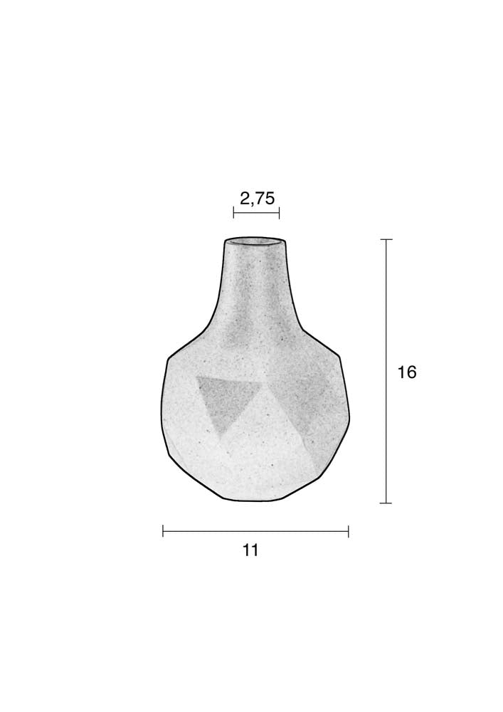 Bloom 6-er Set Vasen Ø11 cm Elfenbein - Voelpe