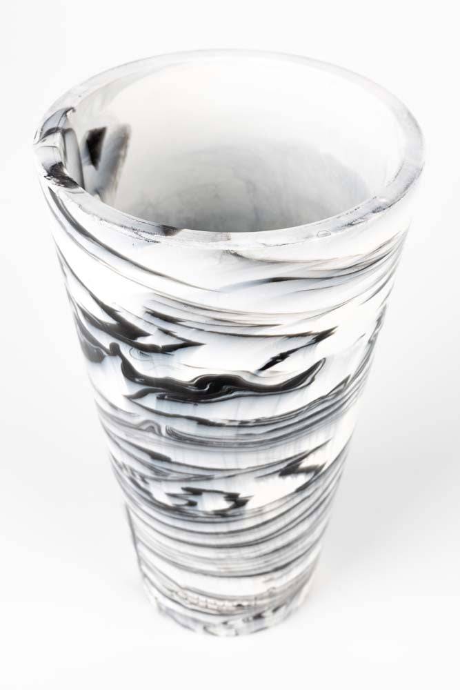 Vase CONIC S Schwarz / Weiß - Voelpe