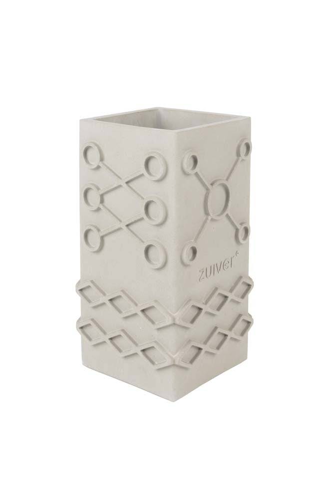 Vase GRAPHIC SQUARE Grau - Voelpe