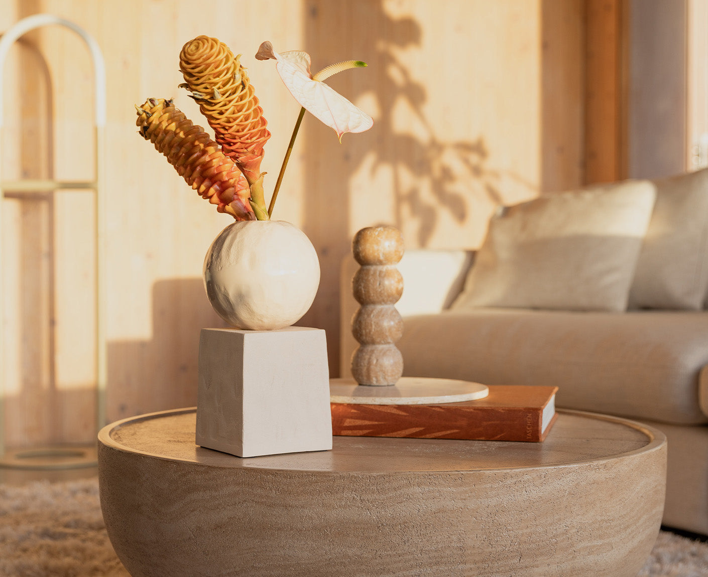 Crocus Vase Beige 4er Set