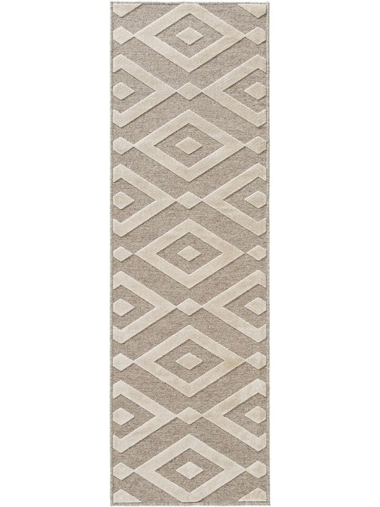 Viskoseteppich Läufer North 67x210 cm Beige