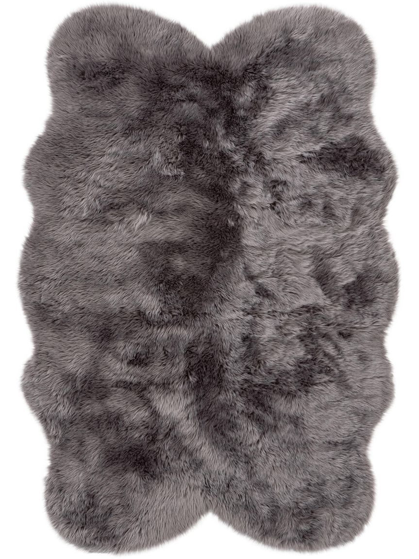 Kunstfell Teppich Elmo 140x200 cm Grau