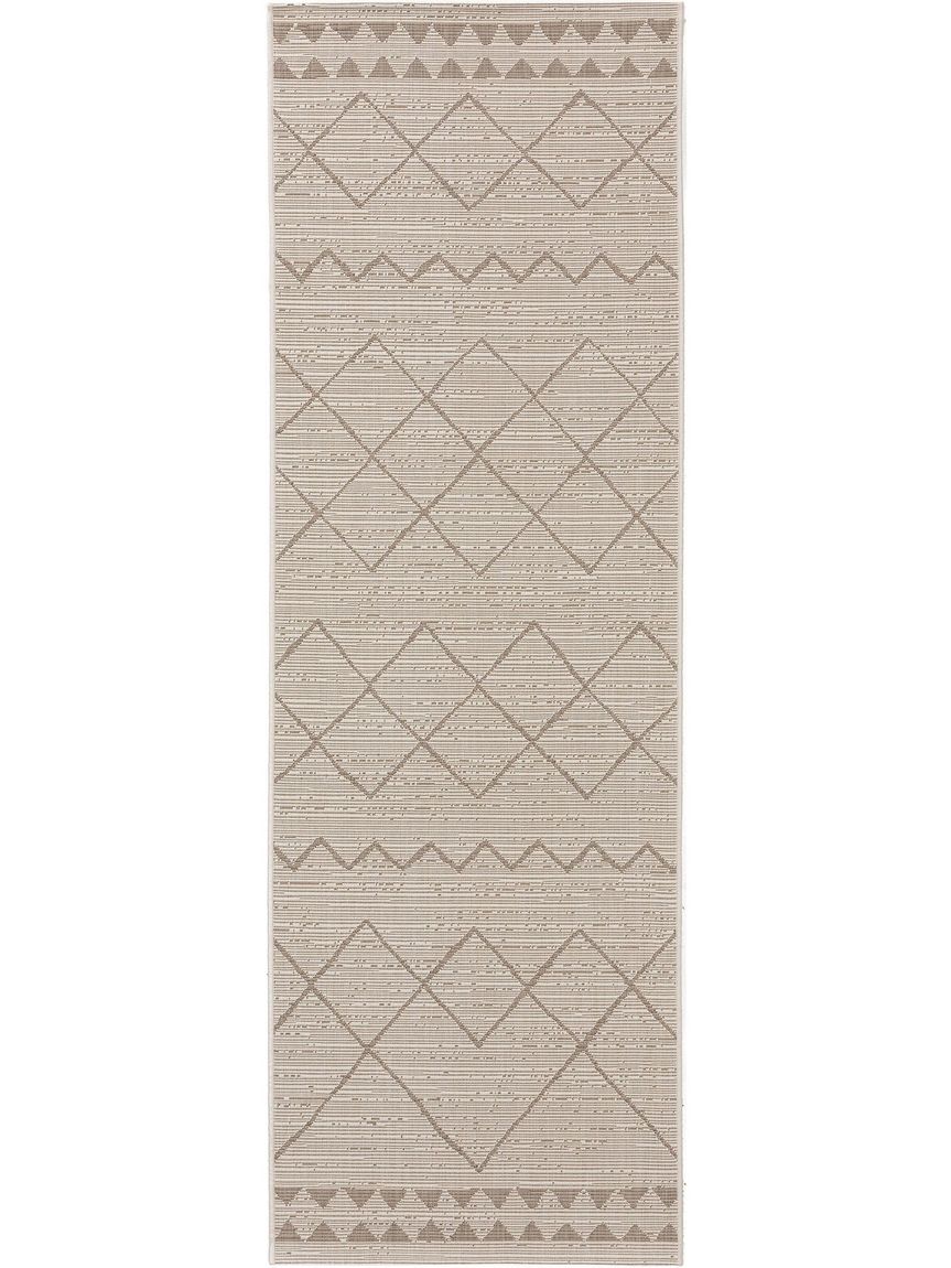 In- & Outdoor Läufer Metro 80x240 cm Creame / Beige - Voelpe