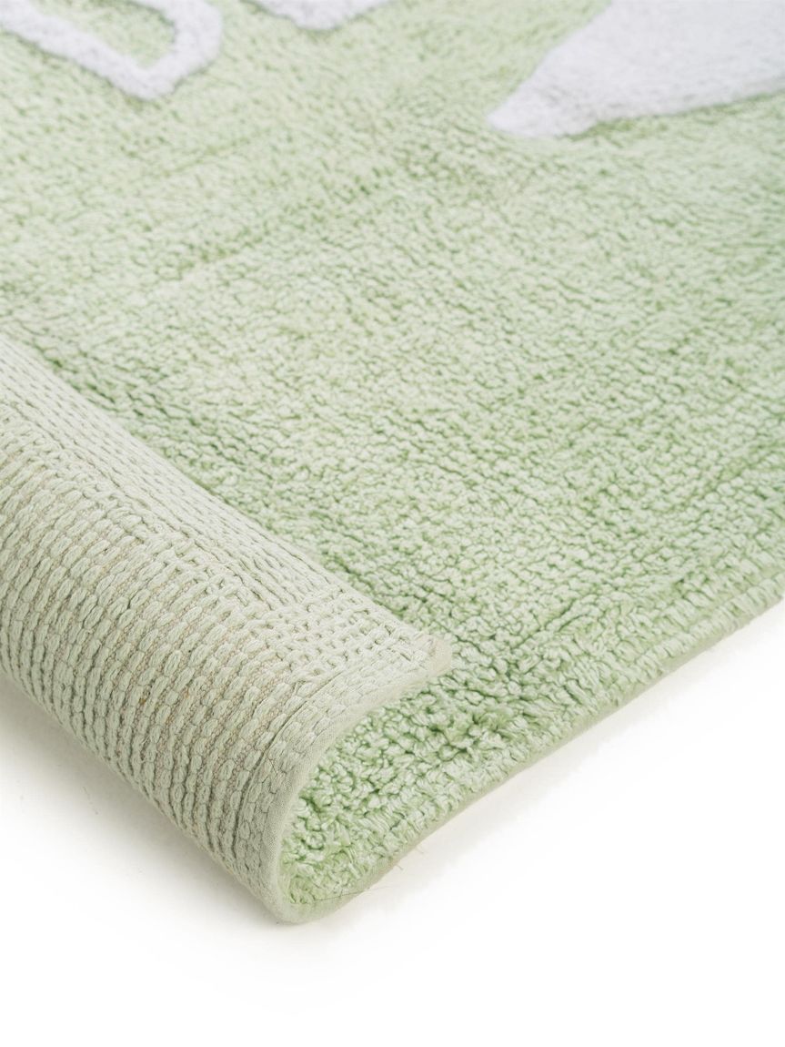 Waschbarer Kinderteppich Inka 150x150 cm Hellgrün
