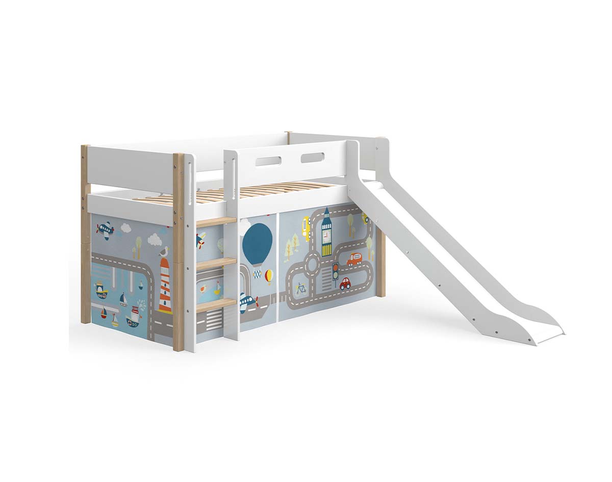 [Paket] Spielvorhang Transportation, 3 Teile für 190-200x90 cm Bett