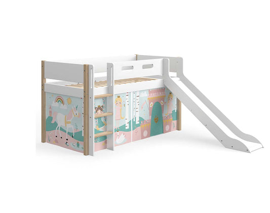 [Paket] Spielvorhang Kleine Prinzessin, 3 Teile für 190-200x90 cm Bett