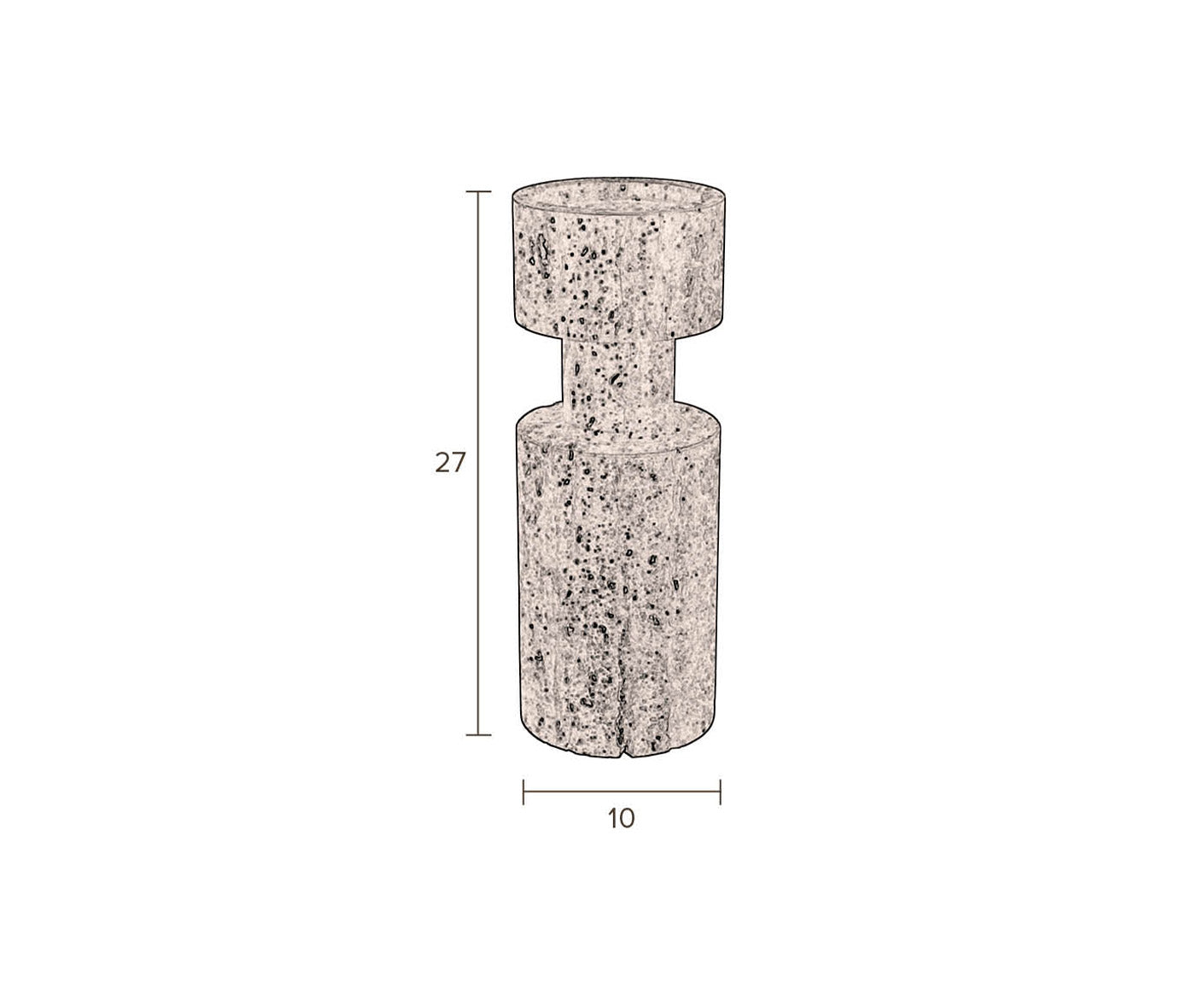 Paros Kerzenhalter 2er Set