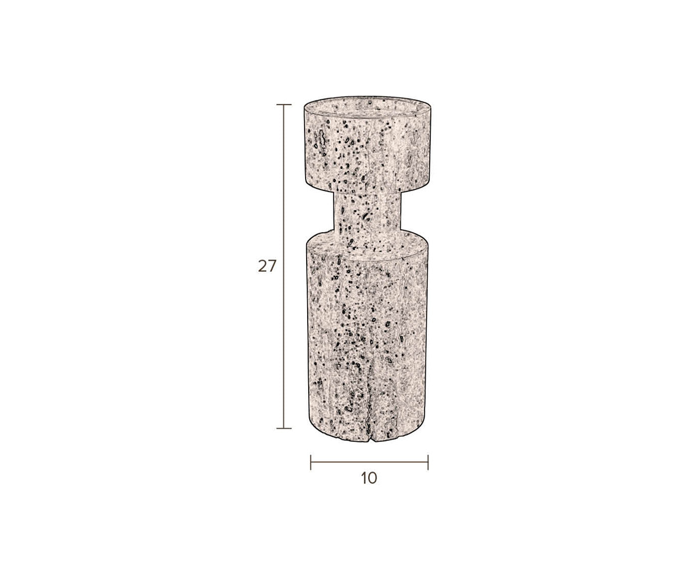 Paros Kerzenhalter 2er Set